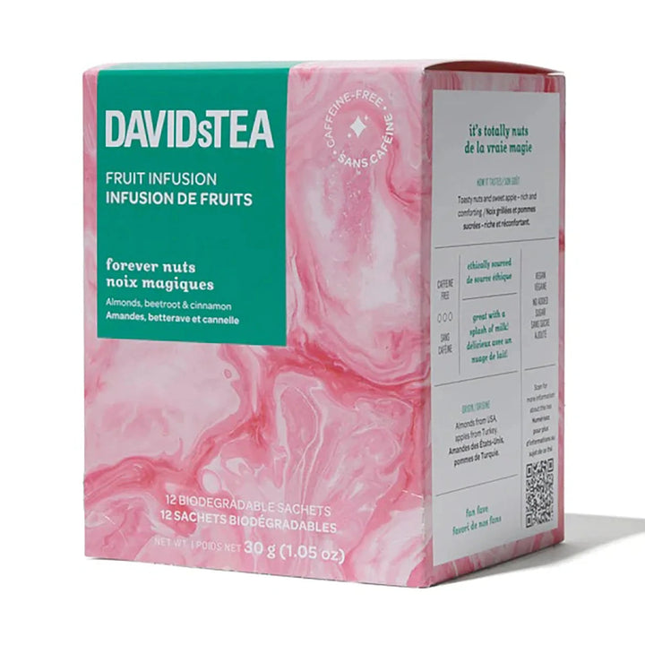 DavidsTea Forever Nuts Filterbag Tea, 12 Pack