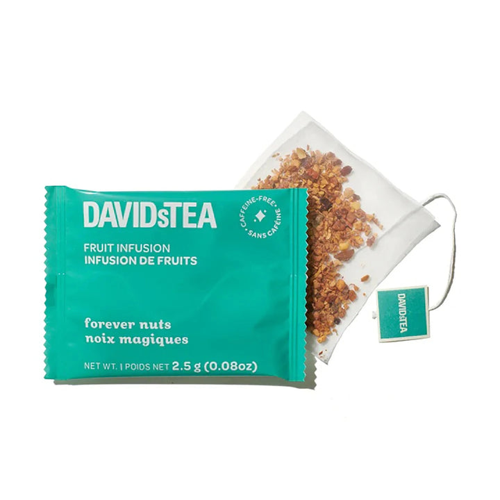 DavidsTea Forever Nuts Filterbag Tea, 12 Pack