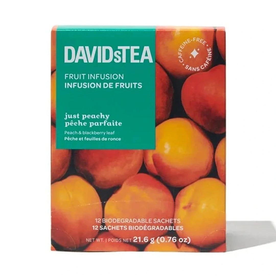 DavidsTea Just Peachy Filterbag Tea, 12 Pack