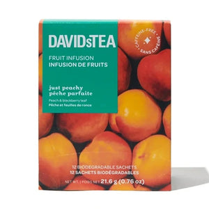 DavidsTea Just Peachy Filterbag Tea, 12 Pack