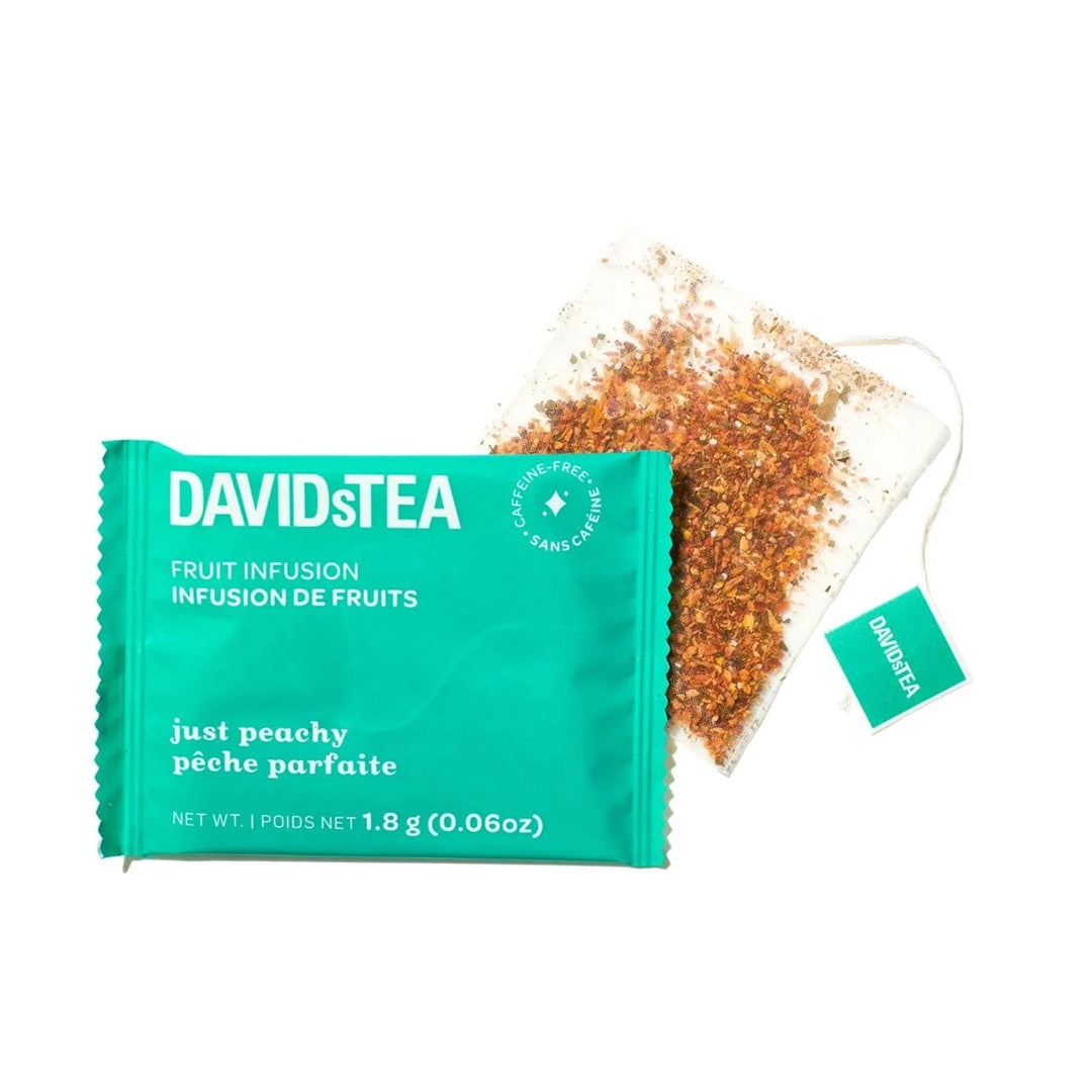 DavidsTea Just Peachy Filterbag Tea, 12 Pack
