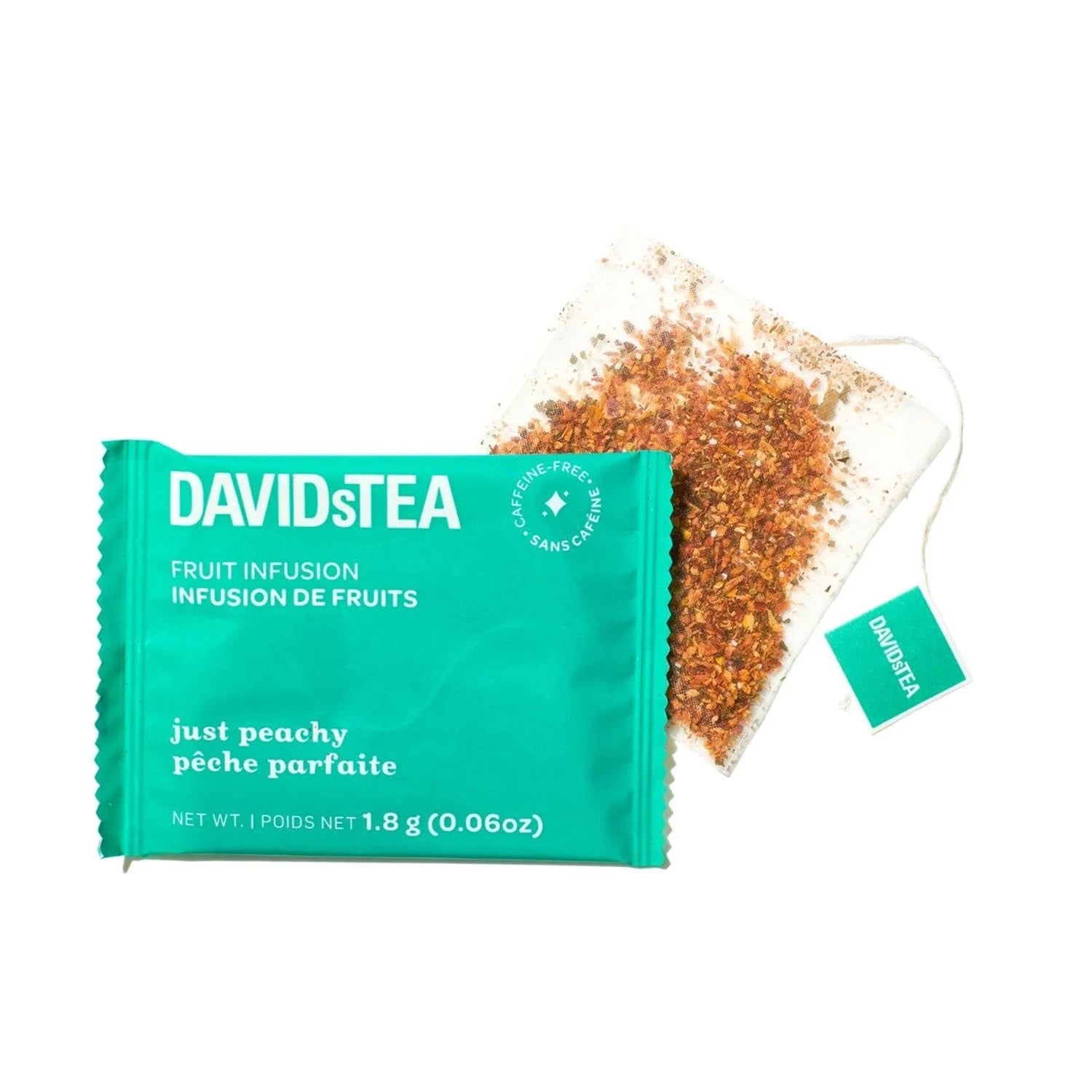 DavidsTea Just Peachy Filterbag Tea, 12 Pack