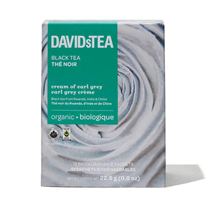 DavidsTea Organic Cream of Earl Grey Filterbag Tea, 12 Pack