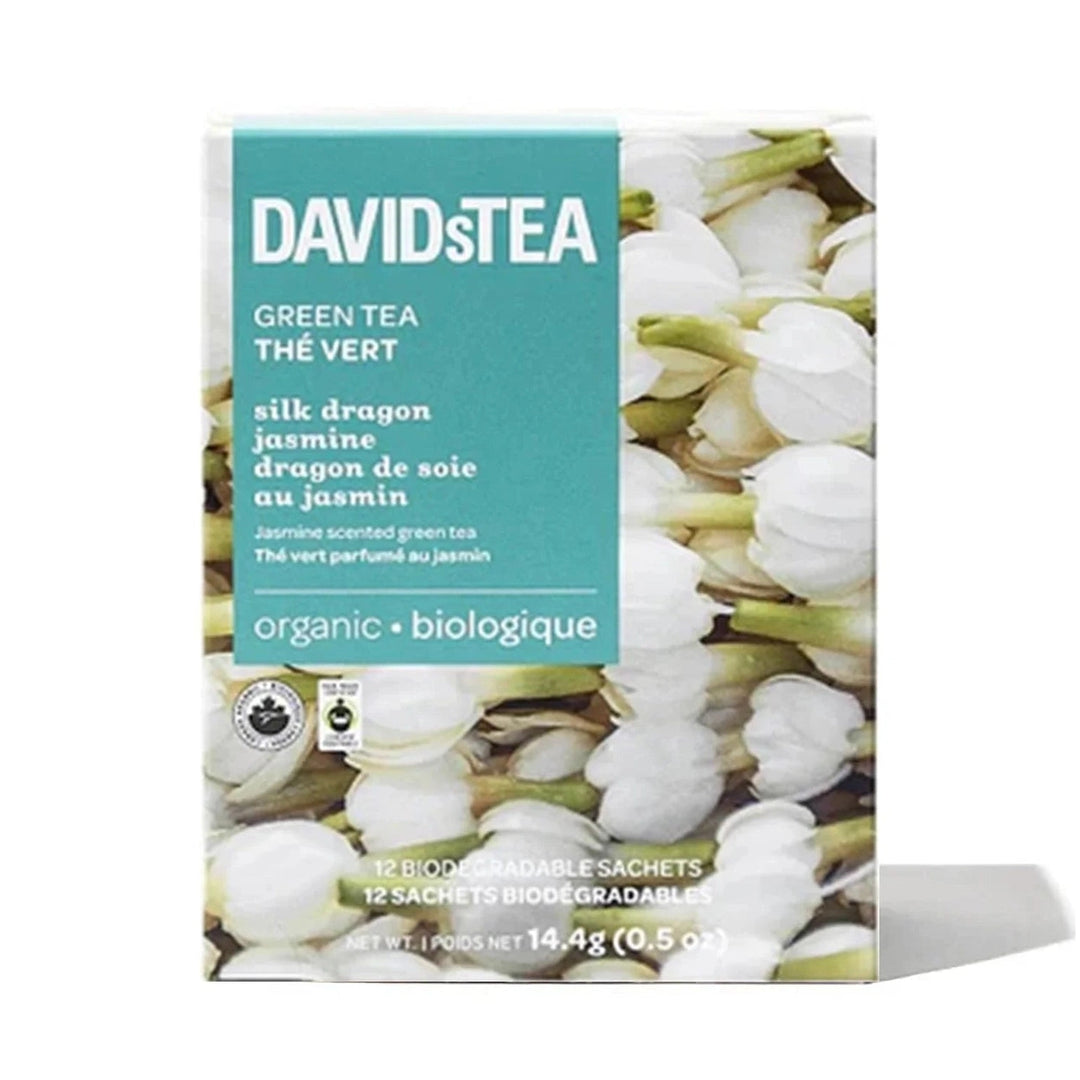DavidsTea Silk Dragon Jasmine Filterbag Tea, 12 Pack