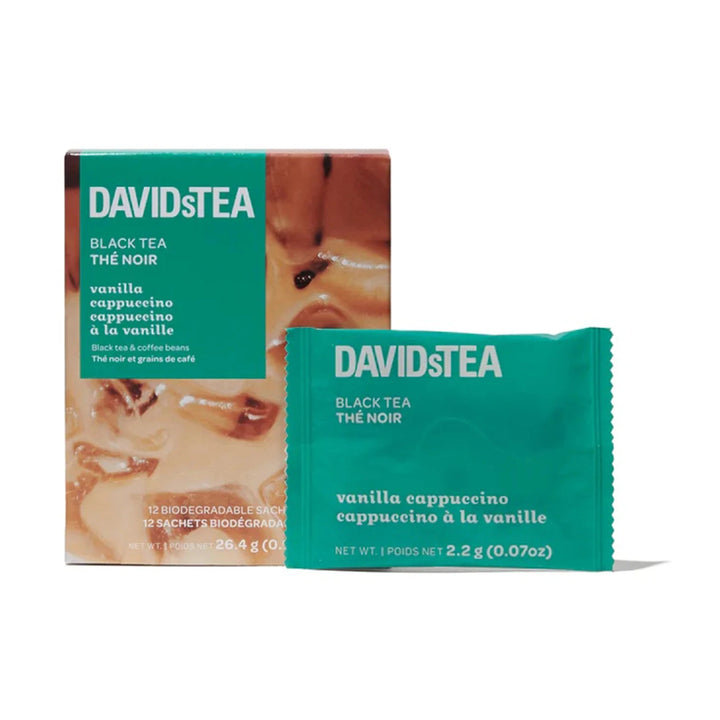 DavidsTea Vanilla Cappuccino Filterbag Tea, 12 Pack
