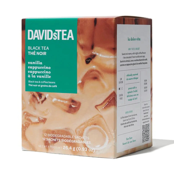 DavidsTea Vanilla Cappuccino Filterbag Tea, 12 Pack