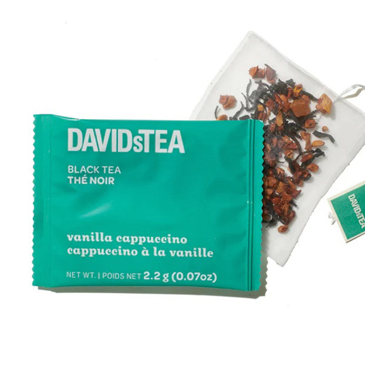 DavidsTea Vanilla Cappuccino Filterbag Tea, 12 Pack