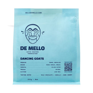 De Mello Dancing Goats Whole Bean Coffee, 227 g