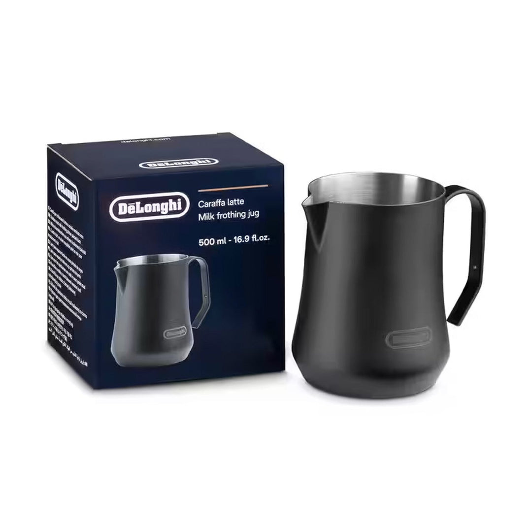 DeLonghi Black Milk Frothing Pitcher, 500ml 