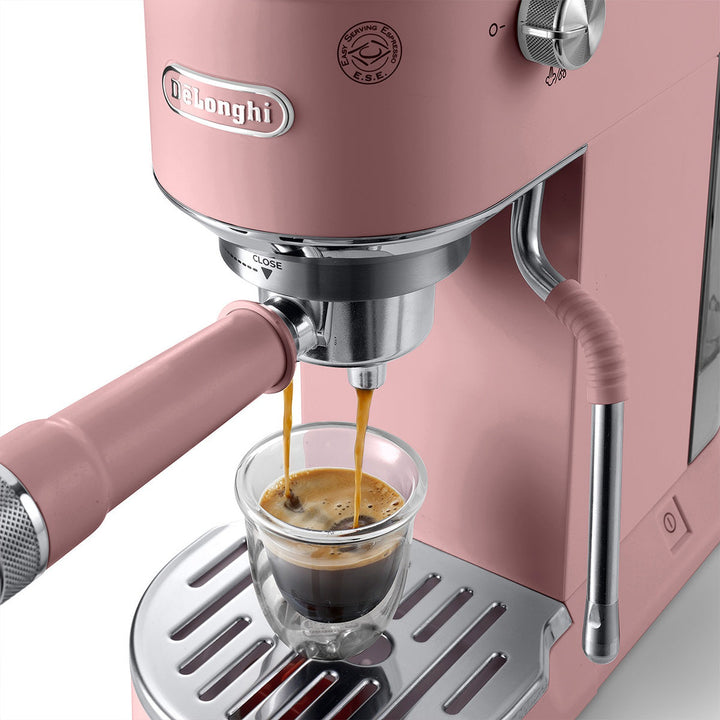 DeLonghi Dedica Duo Espresso Machine with Cold Brew, Rose 