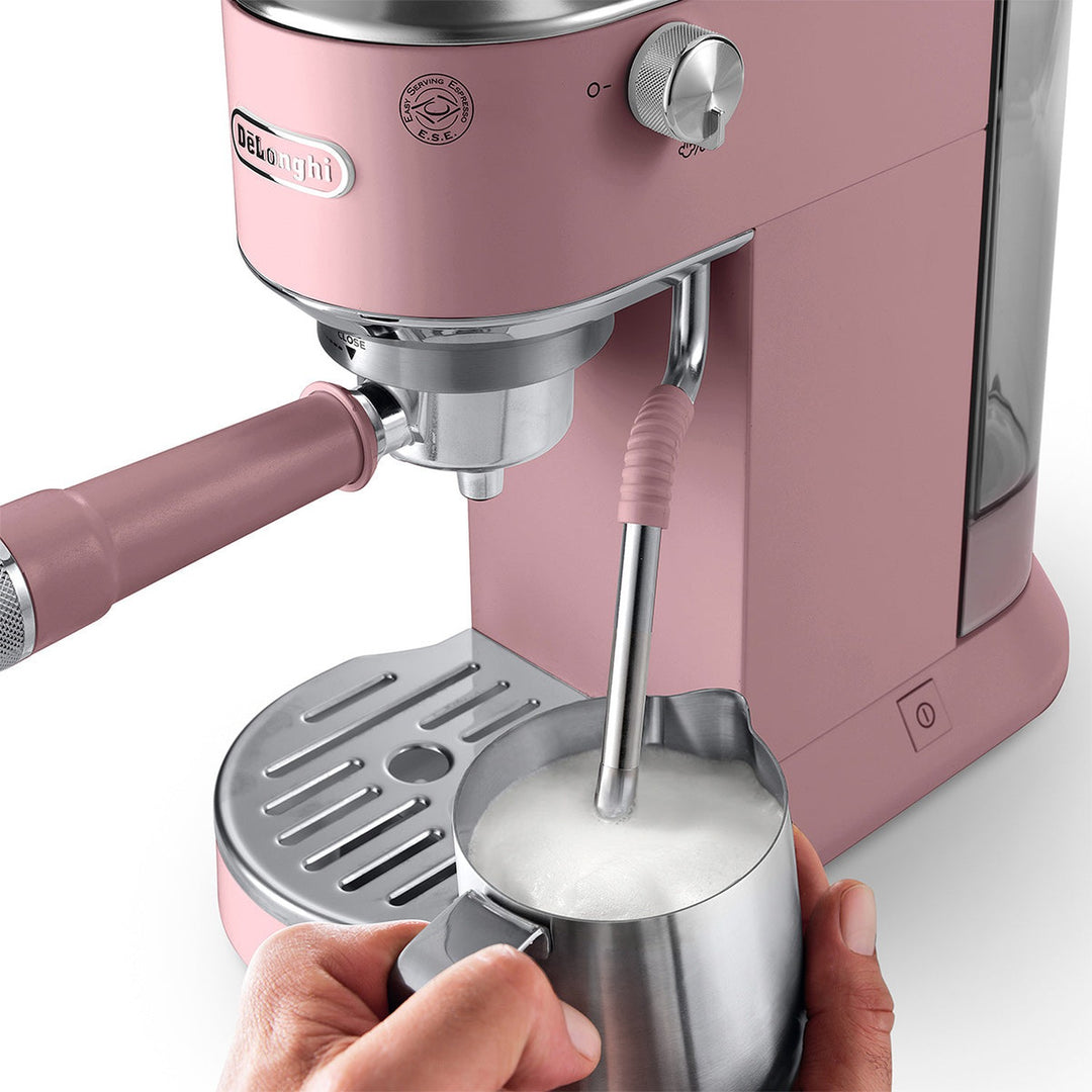 DeLonghi Dedica Duo Espresso Machine with Cold Brew, Rose 