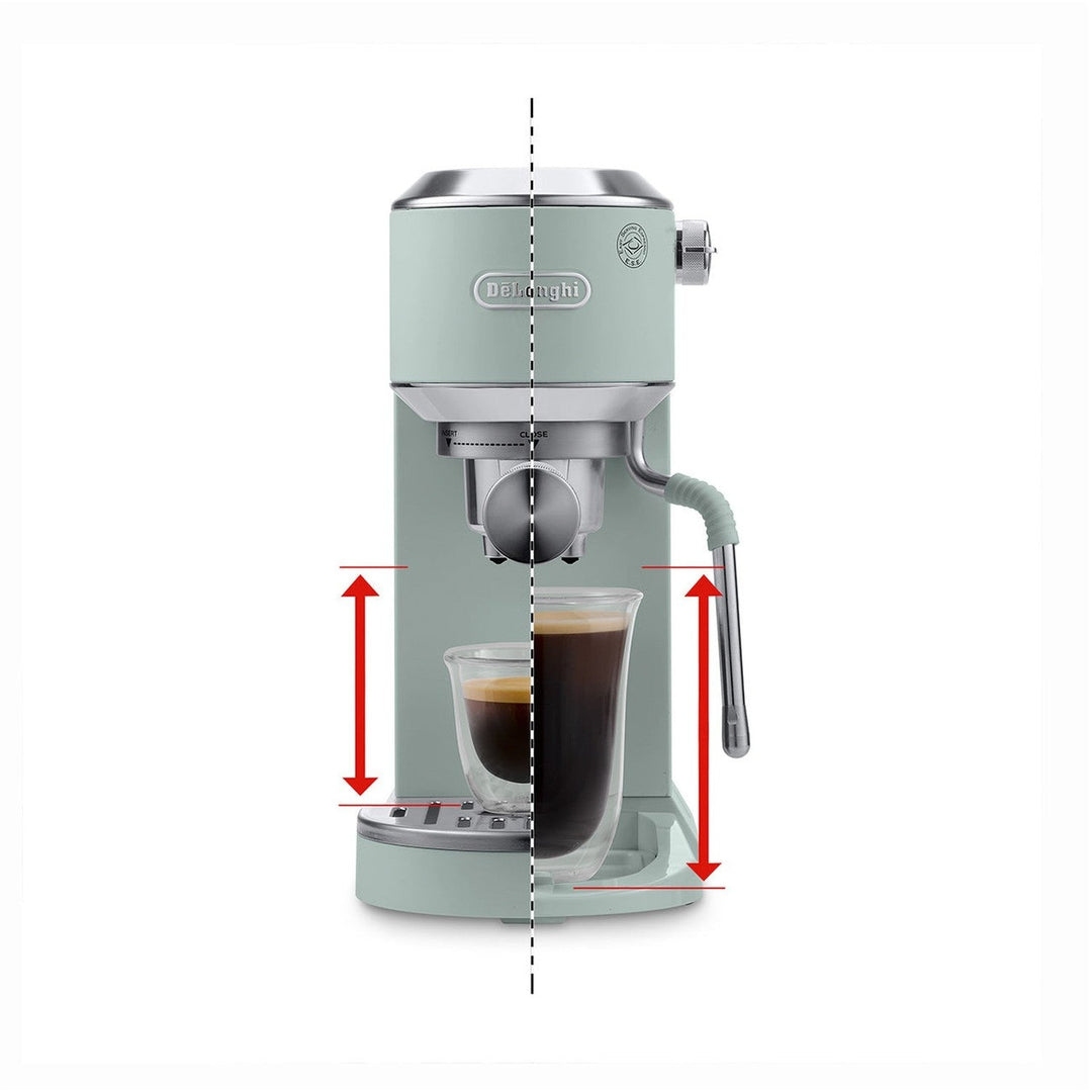 DeLonghi Dedica Duo Espresso Machine with Cold Brew, Pistachio 