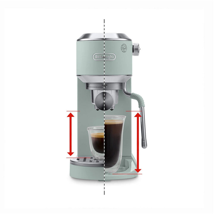 DeLonghi Dedica Duo Espresso Machine with Cold Brew, Pistachio 