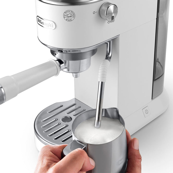 DeLonghi Dedica Duo Espresso Machine with Cold Brew, White 