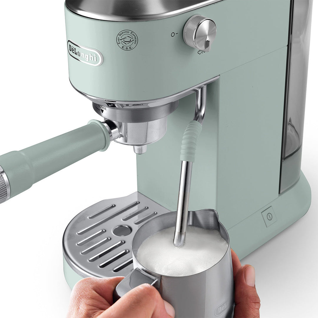 DeLonghi Dedica Duo Espresso Machine with Cold Brew, Pistachio 