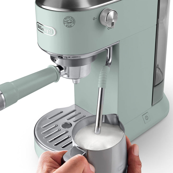 DeLonghi Dedica Duo Espresso Machine with Cold Brew, Pistachio 