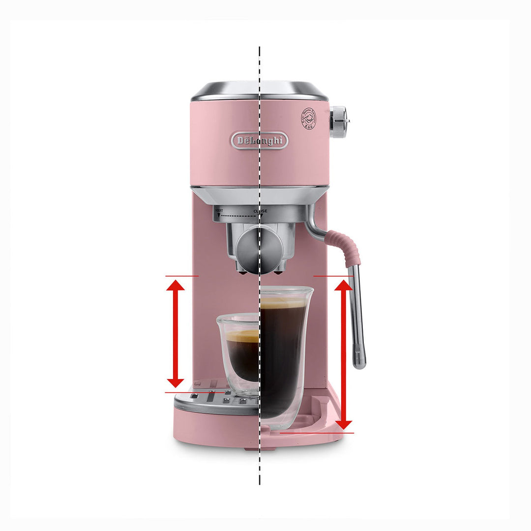 DeLonghi Dedica Duo Espresso Machine with Cold Brew, Rose 