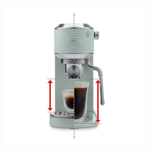 DeLonghi Dedica Duo Espresso Machine with Cold Brew, Pistachio #EC890GR