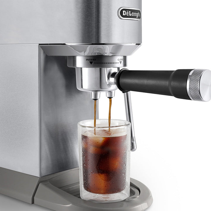 DeLonghi Dedica Duo Espresso Machine with Cold Brew, Stainless Steel 