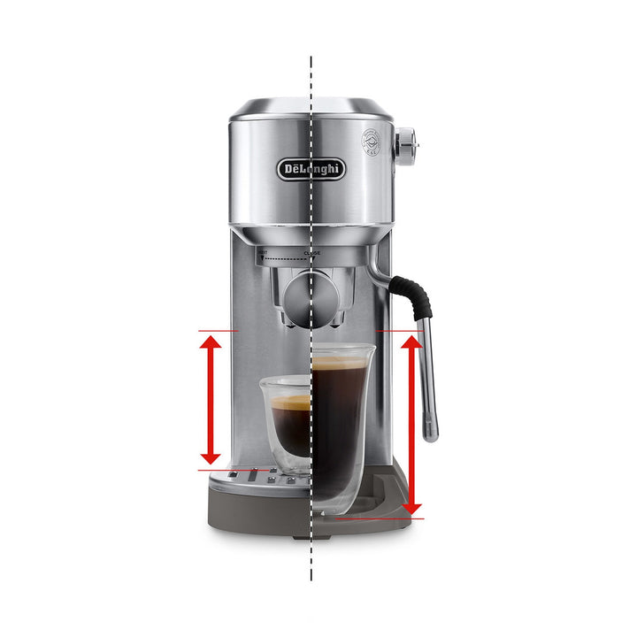 DeLonghi Dedica Duo Espresso Machine with Cold Brew, Stainless Steel 