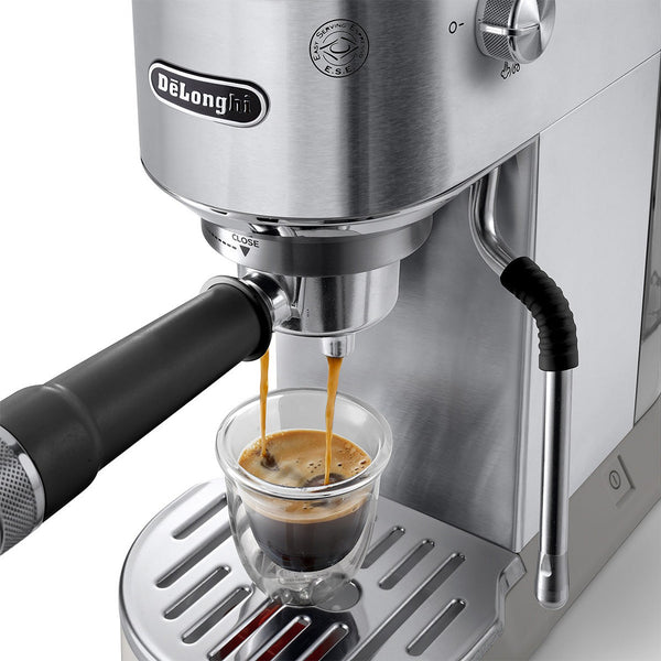 DeLonghi Dedica Duo Espresso Machine with Cold Brew, Stainless Steel #EC890M