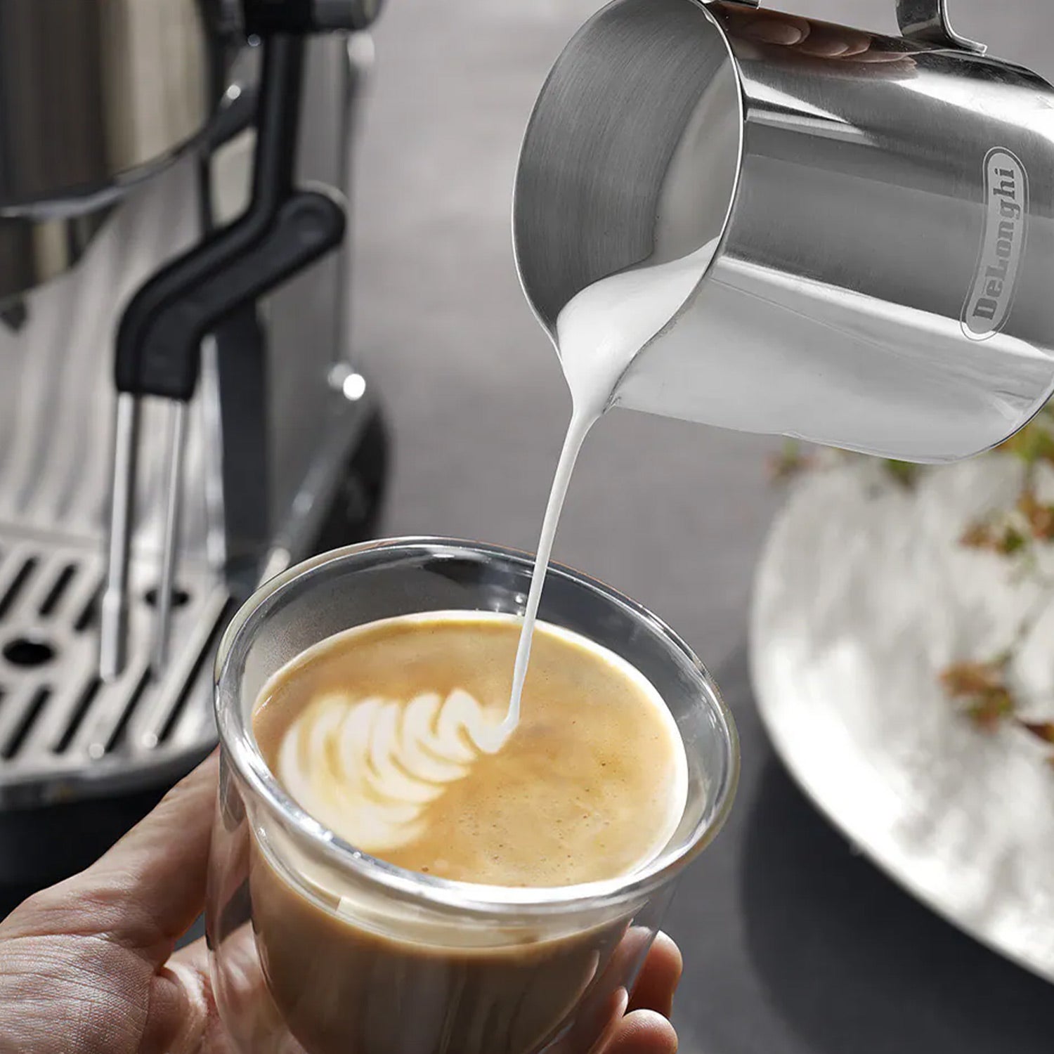 DeLonghi Dedica Maestro Plus Espresso Machine, Metal #EC950M