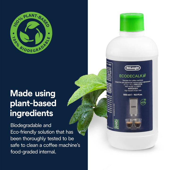 DeLonghi EcoDecalk Descaler Liquid 2 Pack, 500ml each