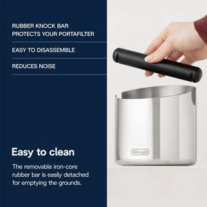 DeLonghi Knock Box, Stainless Steel