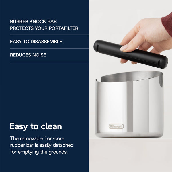 DeLonghi Knock Box, Stainless Steel