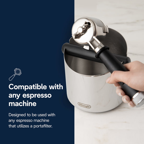 DeLonghi Knock Box, Stainless Steel