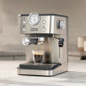 Delonghi Classic Espresso Machine, Metal #EM450M