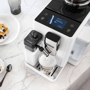 Delonghi Rivelia Automatic Espresso Machine with LatteCrema, White #EXAM44055W