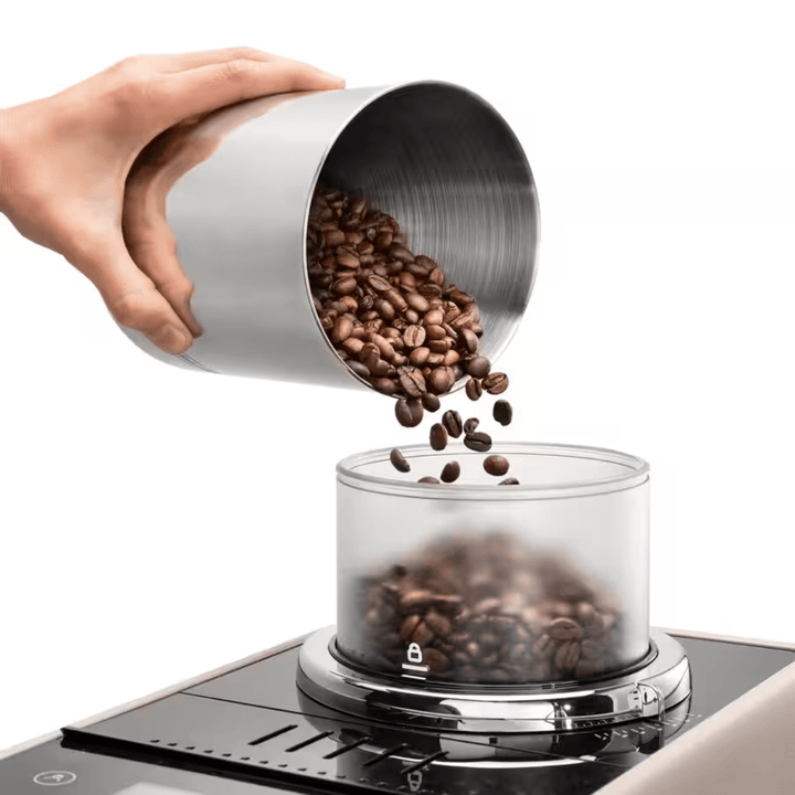 Delonghi Rivelia Automatic Espresso Machine with LatteCrema, Sand Beige 