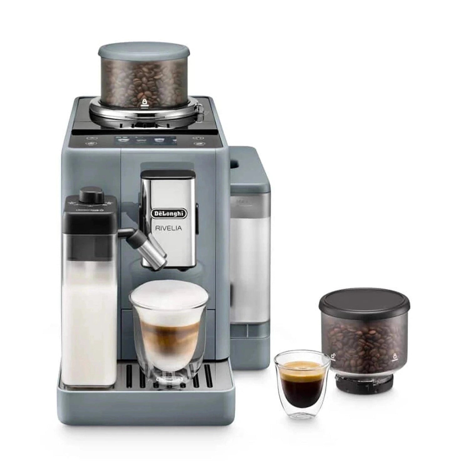Delonghi Rivelia Automatic Espresso Machine with LatteCrema, Grey #EXAM44055G