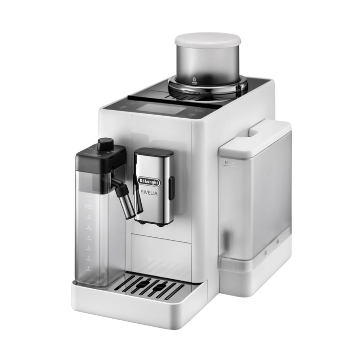 Delonghi Rivelia Automatic Espresso Machine with LatteCrema, White 