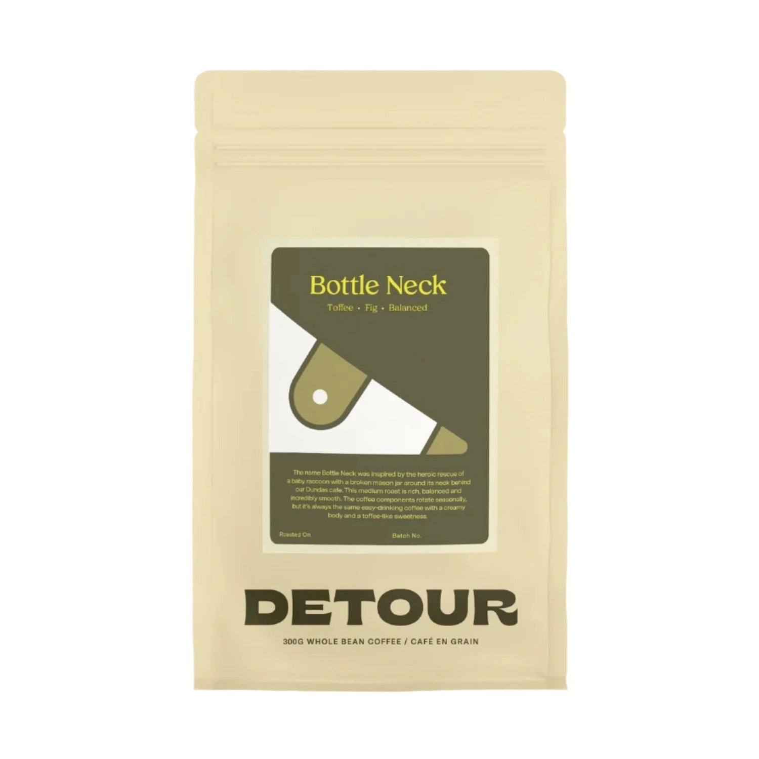 Detour Bottle Neck Whole Bean Coffee, 300 g