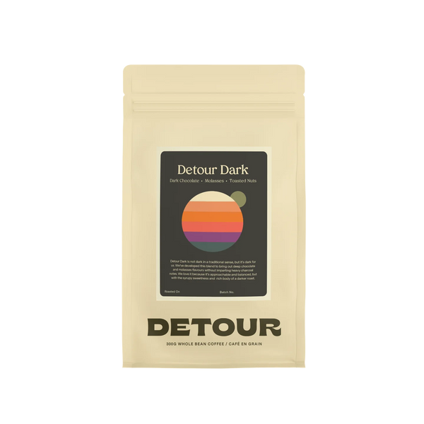 Detour Dark Whole Bean Coffee, 300 g