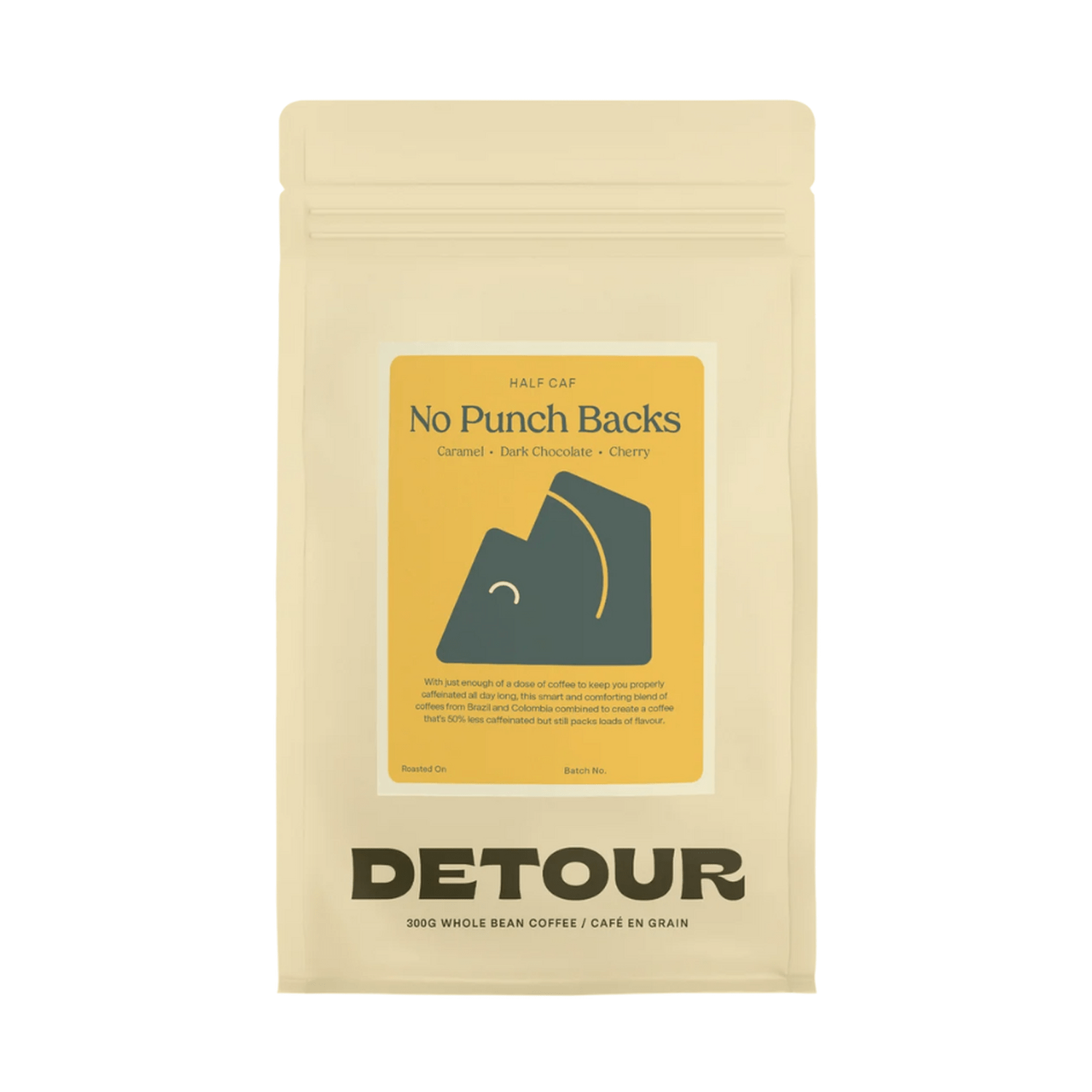 Detour No Punch Backs Half-Caff, 300g