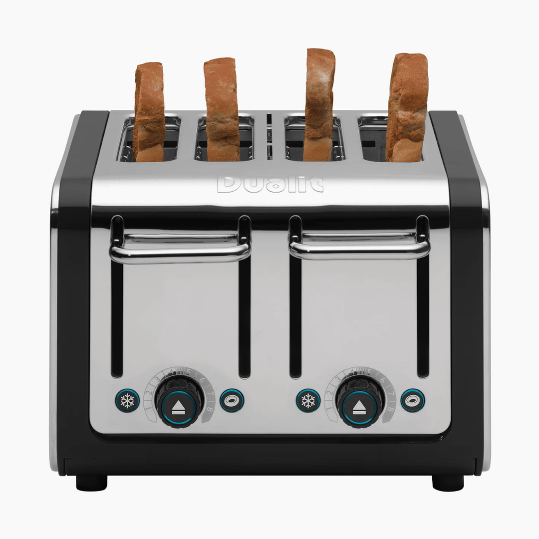Dualit Design Toaster 4-Slot, Chrome &amp; Black 