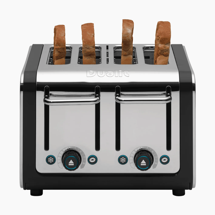 Dualit Design Toaster 4-Slot, Chrome &amp; Black 