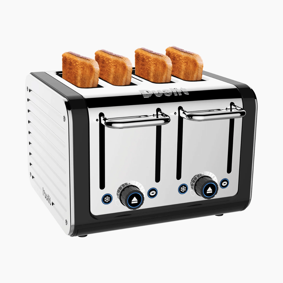 Dualit Design Toaster 4-Slot, Chrome &amp; Black 