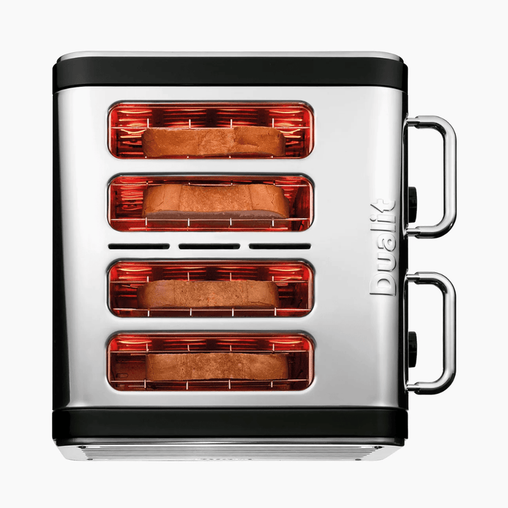 Dualit Design Toaster 4-Slot, Chrome &amp; Black 