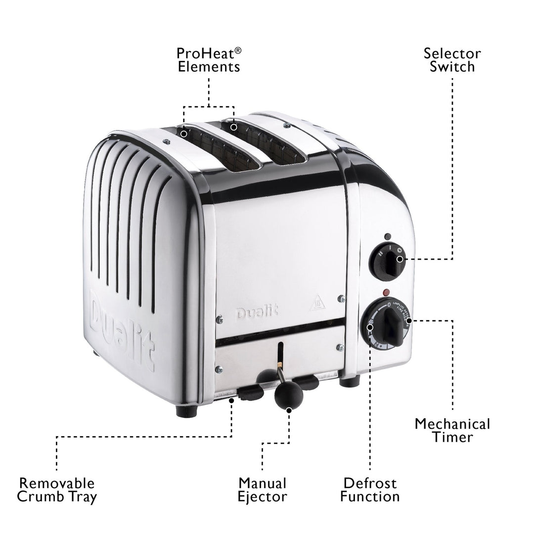 Dualit NewGen Classic Toaster 2-Slot, Chrome 