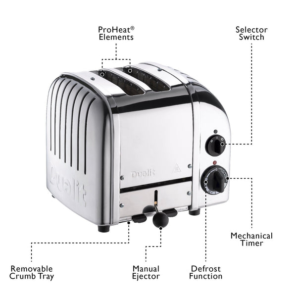 Dualit NewGen Classic Toaster 2-Slot, Chrome #27150