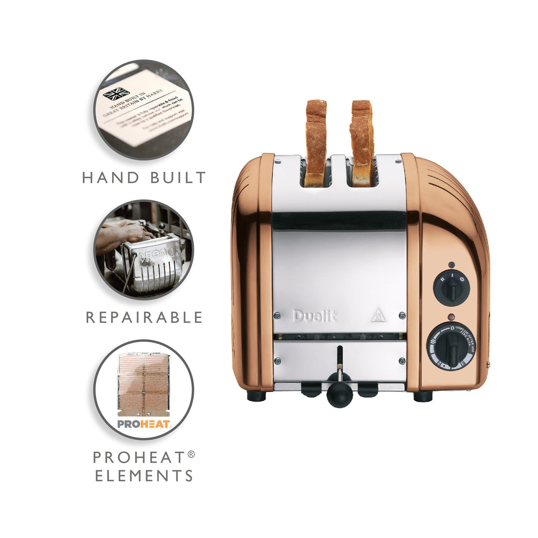 Dualit NewGen Classic Toaster 2-Slot, Copper 