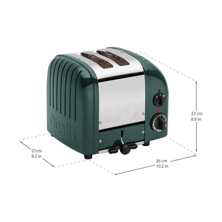 Dualit NewGen Classic Toaster 2-Slot, Evergreen 
