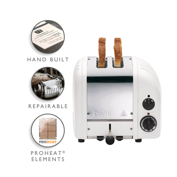 Dualit NewGen Classic Toaster 2-Slot, White #27153