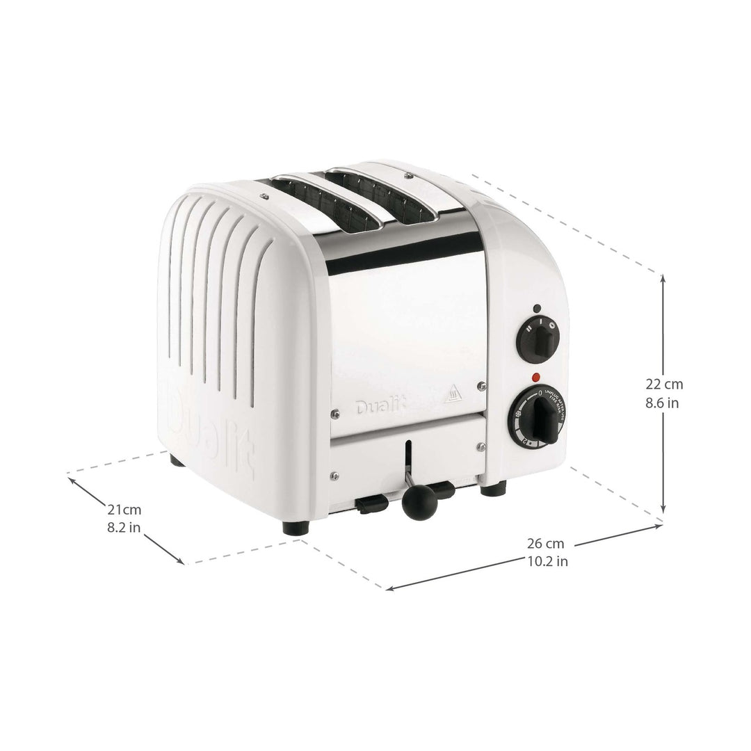 Dualit NewGen Classic Toaster 2-Slot, White 