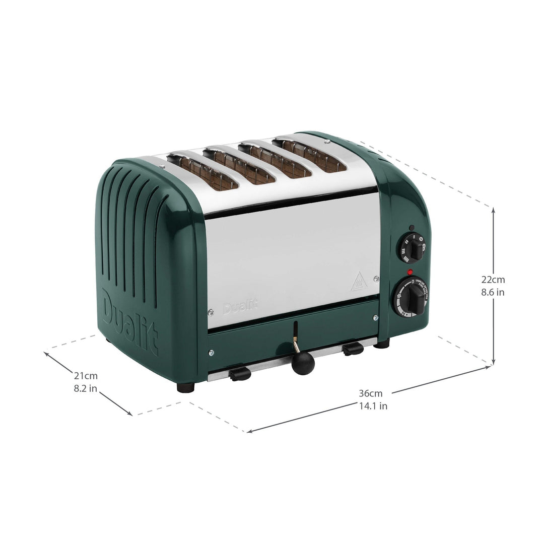 Dualit NewGen Classic Toaster 4-Slot, Evergreen 