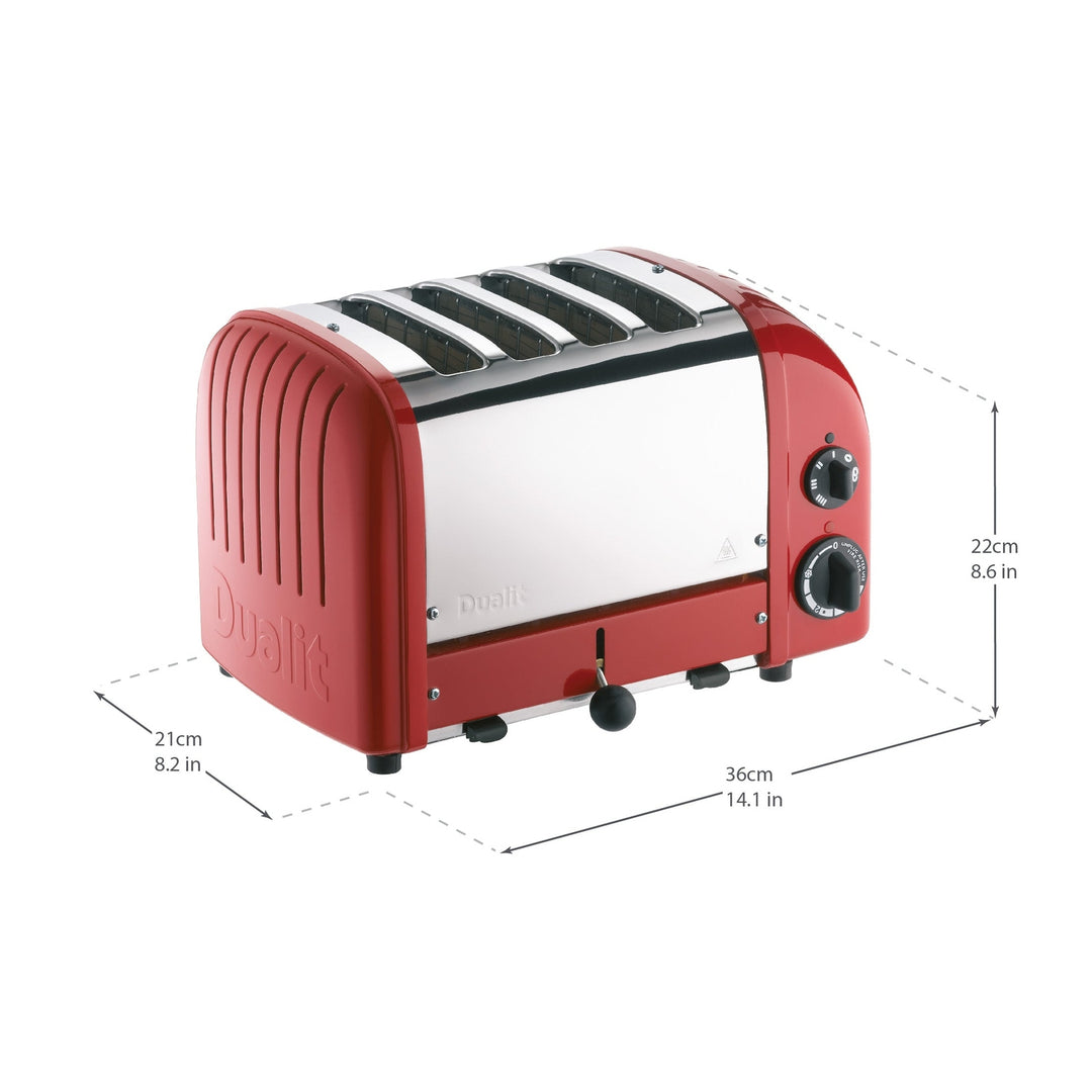 Dualit NewGen Classic Toaster 4-Slot, Red 